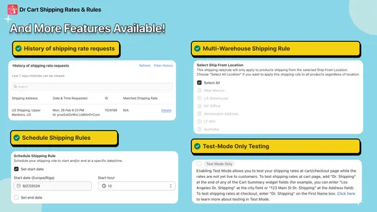 Dr Cart Shipping Rates &amp; Rules screenshot