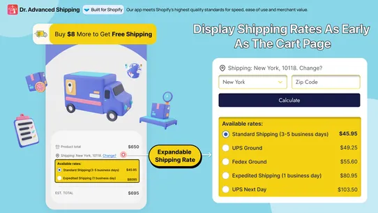 Dr Cart Shipping Rates &amp; Rules screenshot