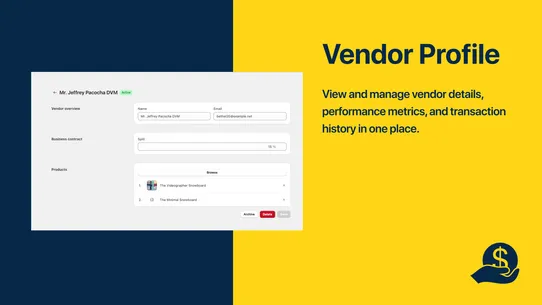 CFI ‑ Vendor Payout screenshot