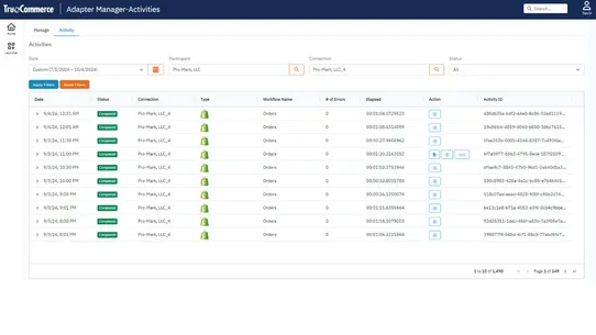 TrueCommerce Order Fulfillment screenshot