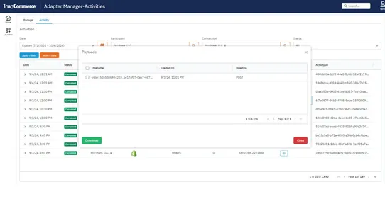 TrueCommerce Order Fulfillment screenshot