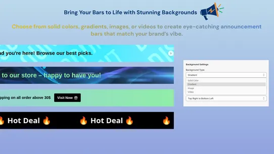 FlashBuzz ‑ Announcement Bar screenshot