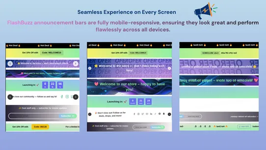 FlashBuzz ‑ Announcement Bar screenshot