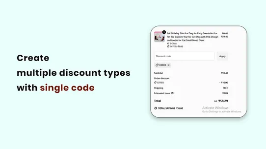 Single code discounts‑swiftbee screenshot
