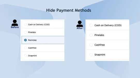 Payment Rules ‑ Hide Payment screenshot