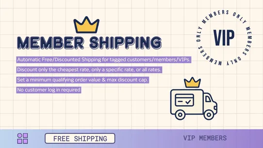 Member Shipping screenshot