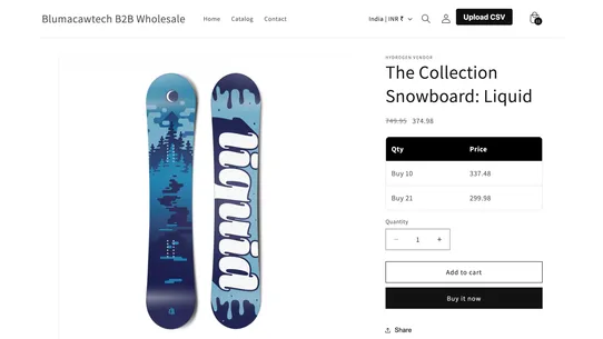 BMT B2B Wholesale Pricing screenshot