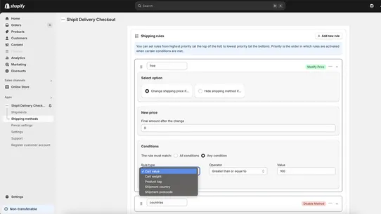 Shipit Delivery Checkout screenshot