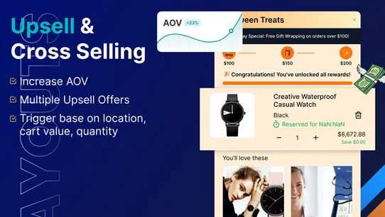 Conversions King Cart &amp; Upsell screenshot