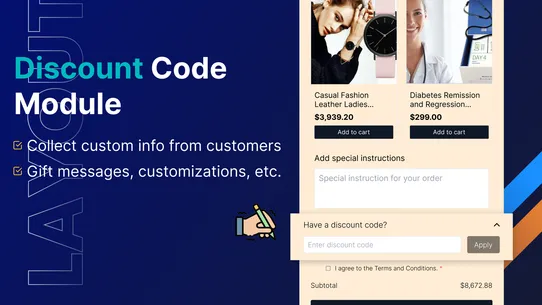 Conversions King Cart &amp; Upsell screenshot