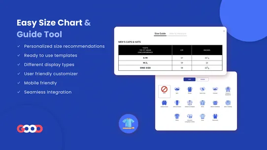 GA: Size Chart &amp; Size Guide screenshot