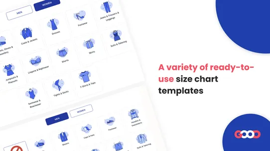 GA: Size Chart &amp; Size Guide screenshot