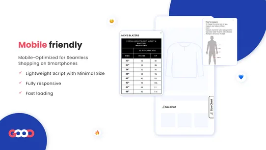 GA: Size Chart &amp; Size Guide screenshot