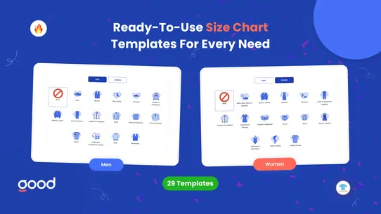 GA: Size Chart &amp; Size Guide screenshot