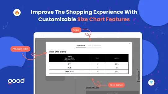 GA: Size Chart &amp; Size Guide screenshot