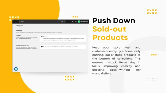 Sink | Push Down Out of Stock screenshot