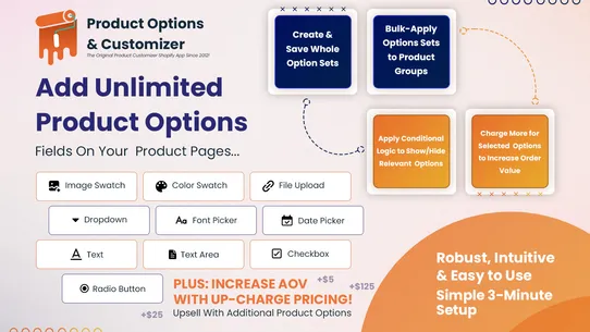 Product Options &amp; Customizer screenshot