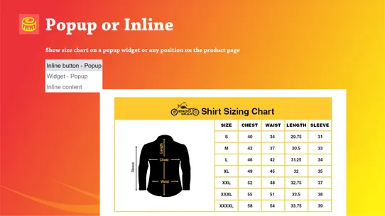 Snake Size Chart &amp; Size Guide screenshot