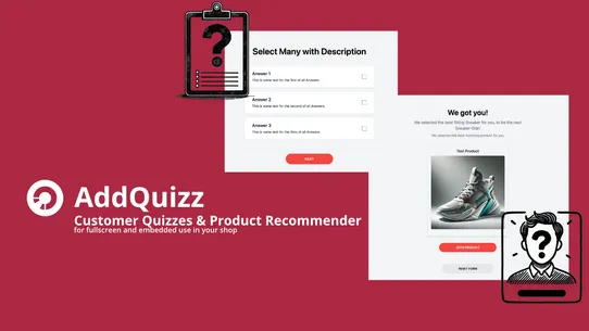 AddQuizz screenshot