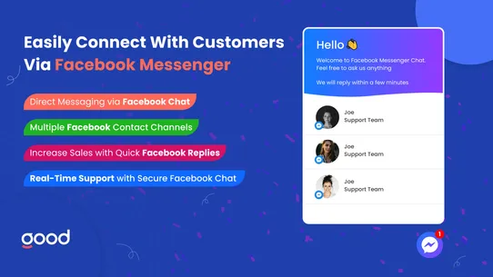 GA: Facebook Messenger screenshot