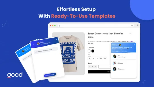 GA: Facebook Messenger screenshot