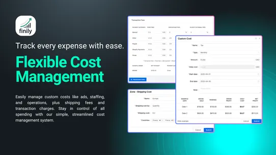 Finily ‑ Profit Analytics screenshot