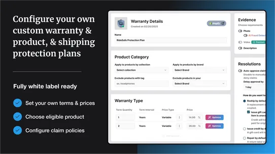 Umbrella: In‑house Warranties screenshot