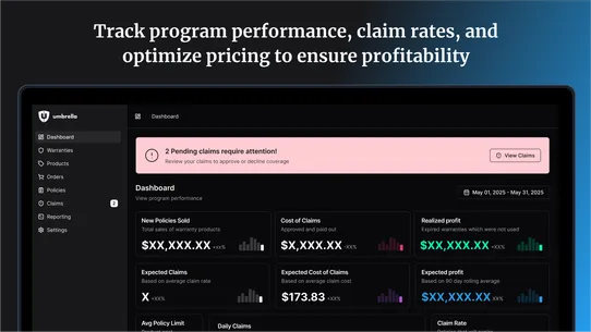 Umbrella: In‑house Warranties screenshot