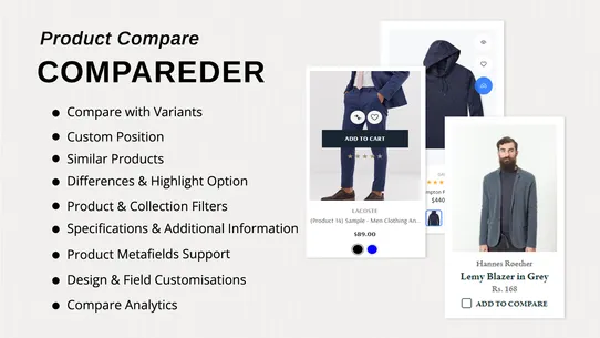 Compareder ‑ Product Compare screenshot