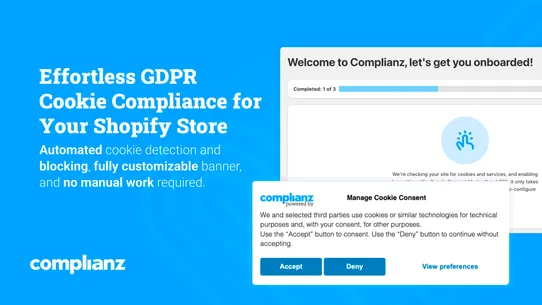Complianz GDPR Cookie Consent screenshot