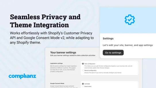 Complianz GDPR Cookie Consent screenshot