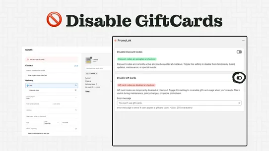 PromoLock ‑ Disable Discount screenshot