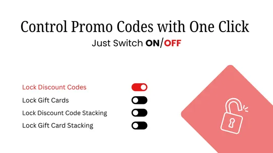 PromoLock ‑ Disable Discount screenshot