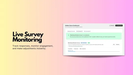 Hidden Gems ‑ Pre&amp;Post Surveys screenshot