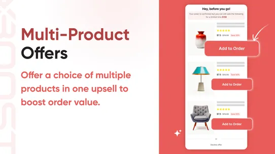 Xboost Post Purchase Upsell screenshot