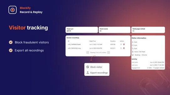 Blockify Records &amp; Replay screenshot