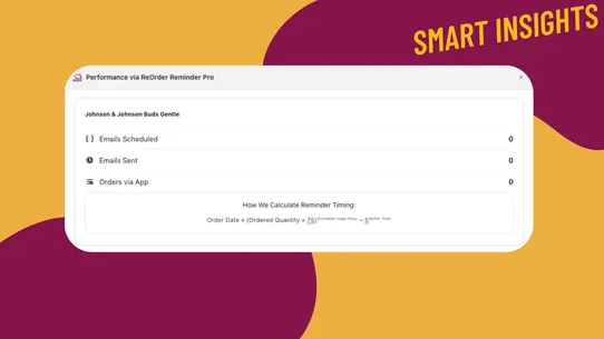 ReOrder Reminder Pro screenshot