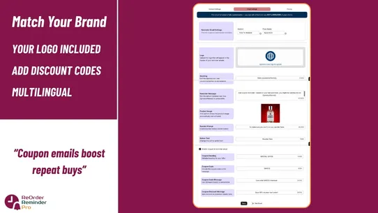 ReOrder Reminder Pro screenshot