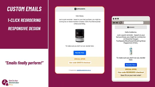 ReOrder Reminder Pro screenshot