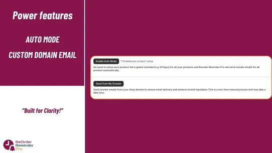 ReOrder Reminder Pro screenshot