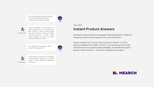 Mearch: AI Sales Chatbot screenshot