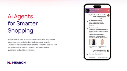 Mearch: AI Sales Chatbot screenshot