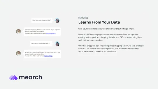 Mearch: AI Sales Chatbot screenshot