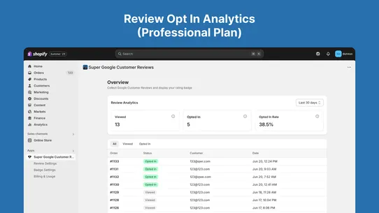 Super Google Customer Reviews screenshot