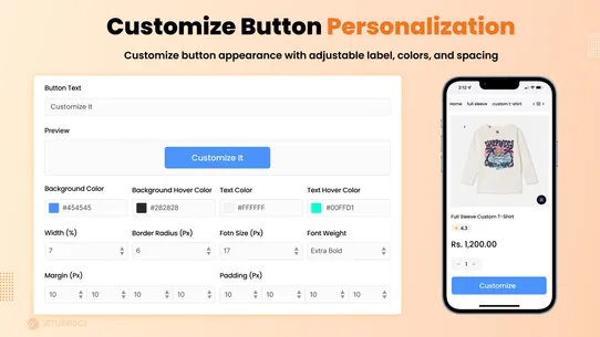 SB Custom Product Personalizer screenshot