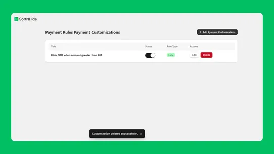 SortNHide screenshot