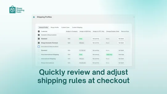 Shopy Shipping Rules Pro screenshot