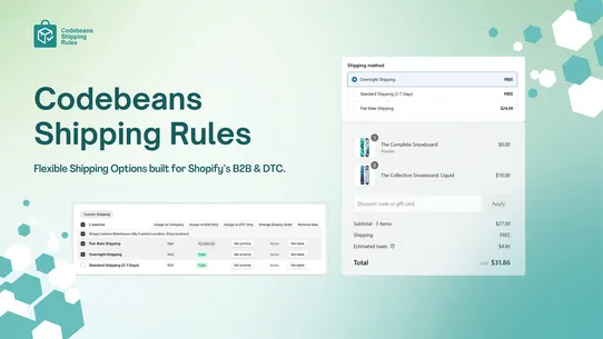 Codebeans Shipping Rules screenshot