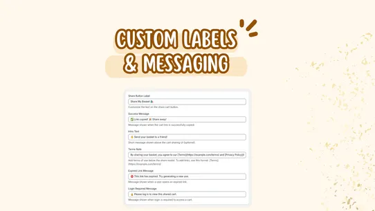 ShareBasket: Save &amp; Share Cart screenshot