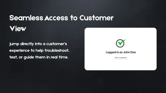GD: Login as Customer screenshot